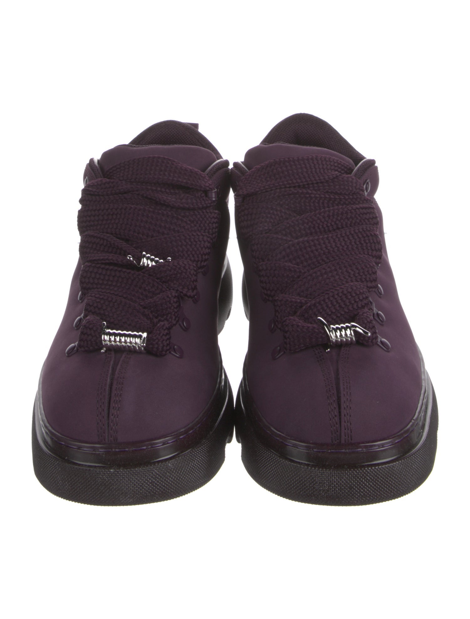 Burberry Suede Lace-Up Boots